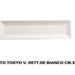 Piatto Tokyo V. Rett.Re Bianco Cm.30X8-8002337060179