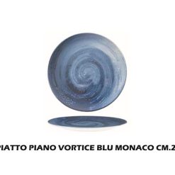 Piatto Piano Vortice Blu Monaco Cm.21-8002338010029