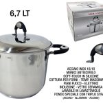 Pentola C/C Cm.22X18H Ms Bavaria Line Acciaio Inox 18/10-8021688113228