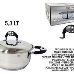 Casseruola C/C Cm.24X12H Ms Bavaria Line-8021688112245