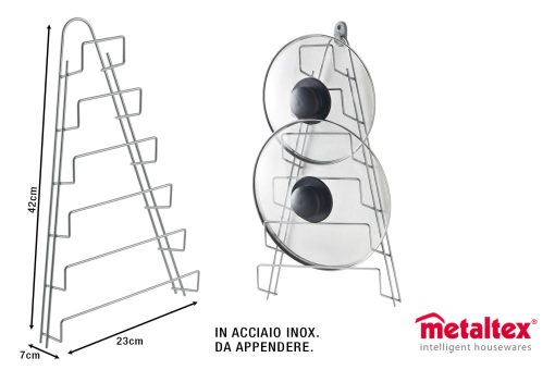 Portacoperchi Da Appendere Cm.23X7X42H Mango-8002523640062