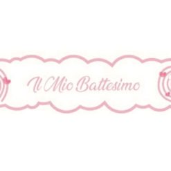 Festone 1 Metro Il Mio Battesimo Rosa-8056184004664