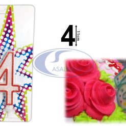 Candelina Gigante Riga Rossa N.4-8056459850293