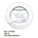 Sottopiatti Carta Set 2 Pz. Cm.33 Bianchi-8057018572786