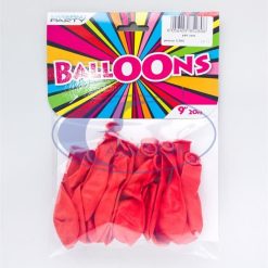Pallone 9'' Set 20 Pz. Rosso-8056459852808