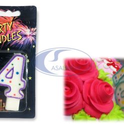 Candelina Singola Viola Numero 4-3999900003853