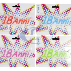 Candelina Sagoma 4 Colori 18 Anni-8057018573769