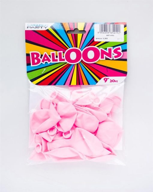 Pallone 9'' Set 20 Pz. Rosa-8056459854192