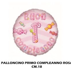 Palloncino Mylar Cm.18 Primo Compleanno Candy-8056459854857