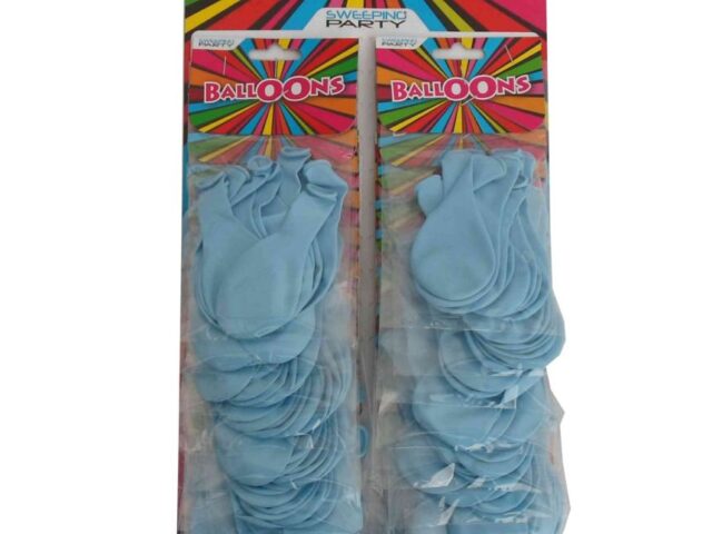 Palloncini 9 Cartella 20 Pz. Cf.10 Pz. Celeste-8056459856899