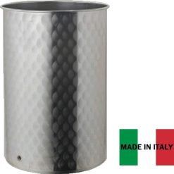 Fusto Inox Fiorettato Lt. 100 C-Pred.+Cop. Ma-
