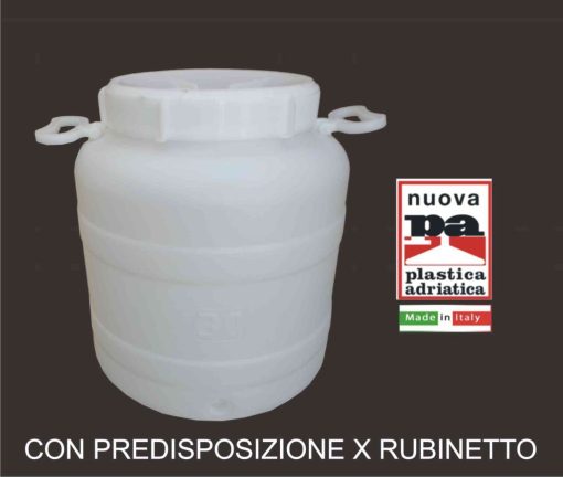 Fusto Bocca Larga A Lt.30 Pred.Rubin.-8010710001992