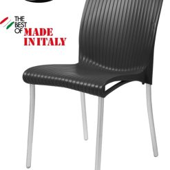 Sedia Regina Antracite Anodizzato-8010352618008