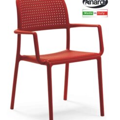 Poltrona Bora C/Braccioli Rosso Nardi Garden-8010352242074