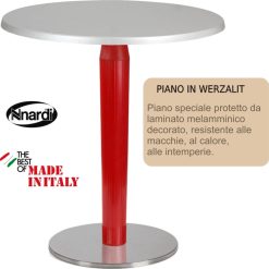 Tavolo D.60 B. Principe Rosso Piano Werz. Argento-8010352560062