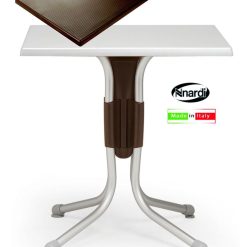 Tavolo Polo Cm.70X70 Piano Durel Top Caffe'-8010352805408