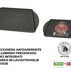 Bistecchiera Alluminio Chianina Cm.37X28-8007427006655