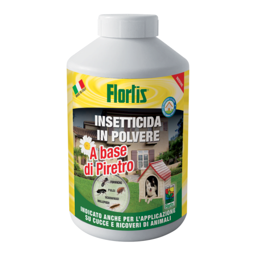 FLORTIS INSETTICIDA POLVERE PIRETRO SCARAFAGGI FORMICHE MILLEPIEDI GR 250