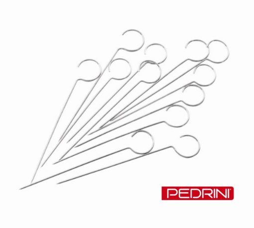 Spiedino Acciaio Inox Cm.10 Set 12 Pz. Pedrini-8006330690043