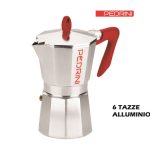 Caffettiera Brillant 6 Tz. Man. E Pom. Rosso-883336090842