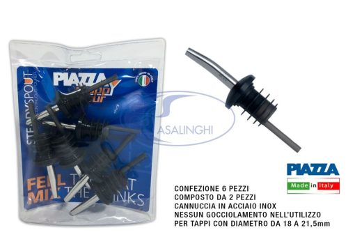 Tappo Versatore Dosatore Set 6 Pz.-8009813088283