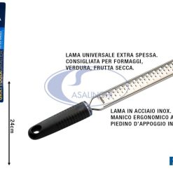 Grattugia Inox Manico Antiscivolo Cm.38