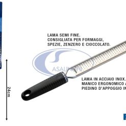 Grattugia Inox Manico Antiscivolo Cm.38