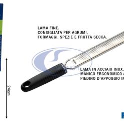 Grattugia Inox Manico Antiscivolo Cm.38