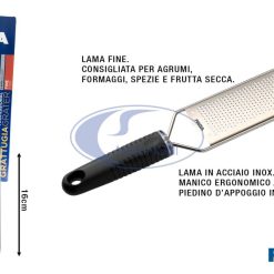 Grattugia Inox Manico Antiscivolo Cm.31