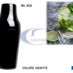 Shaker Cocktail Acciaio Ml.600 Col. Grafite-8009813500648
