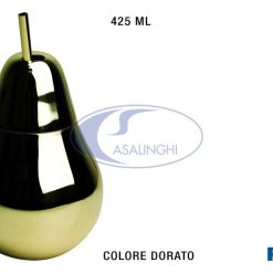 Mug Pera Acciaio Ml.425 Col. Dorato-8009813500693