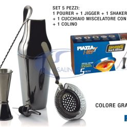 Bartending Essential Pack Set 5 Pz. Nero-8009813500785