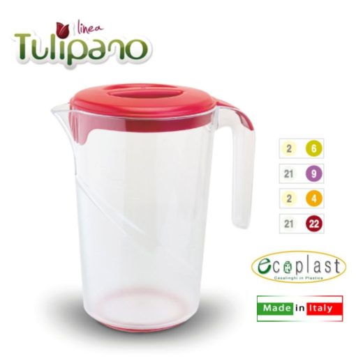 Caraffa Tulipano Con Coperchio Lt.1