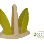 Portabicchieri Duo Avorio/Verde Ecoplast-8032532528297