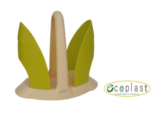 Portabicchieri Duo Avorio/Verde Ecoplast-8032532528297