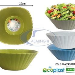 Insalatiera Dorica Media Cm.20X20X7H Col. Ass.-8032532527368