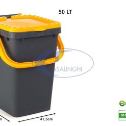 Pattumiera Ecoplus Lt.50 Giallo-8032532527870