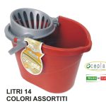 Secchio Ovale + Strizzamop Lt.14 Cm.37X25X26H-8032533555551