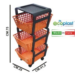 Carrello Portafrutta Modula Col. Terracotta-8059016590014