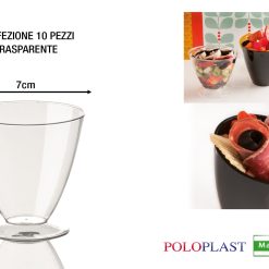 Mini Dessert Shuttle Cf.10 Pz. Cm.7X6