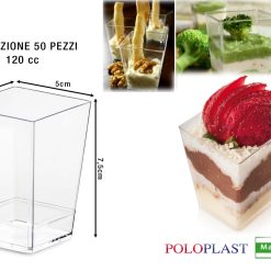 Mini Dessert Kubik Cc.120 Cf.50 Pz. Trasp.-8027499491692