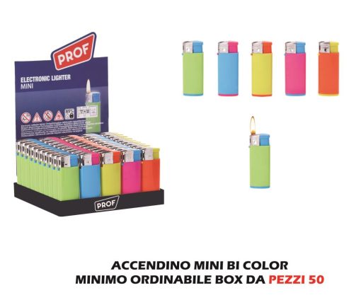 Accendini Box 50 Pz. In Box Bi Color 40802659-3661075029517