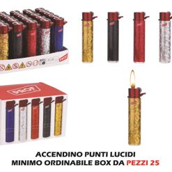 Accendini Box 25 Pz. Punti Lucidi Rossi-3661075258122