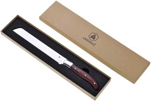 COLTELLO DA PANE CON MANICO IN LEGNO PAKKA