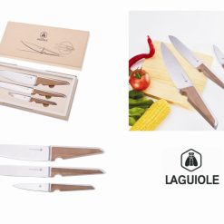Coltelli Cucina Set 3 Pz. Man. Legno-3661075214432
