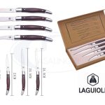 Coltelli Cucina Set 4 Pz. Con Inserti Legno Laguio-3661075218669