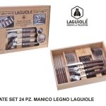 Posate Set 24 Pz. Manico Legno Laguiole-3661075224134