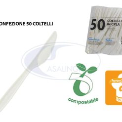 Coltello In Cpla Conf. 50 Pz. Bianco-8014631038822