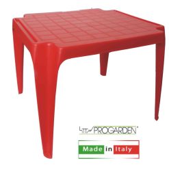 TAVOLINO BABY PLASTICA ROSSO