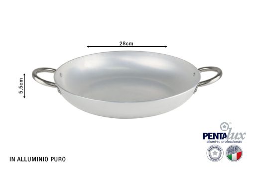 Tegame Professionale Maniglie Inox Cm.28-8019139058280